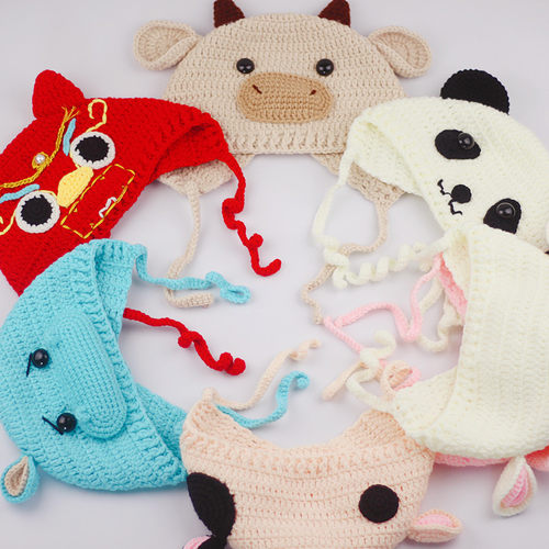 手工编织diy帽子材料包宝宝牛奶棉毛线新手钩针玩偶送视频教程 - 图0