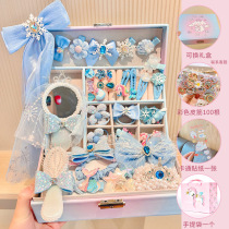 Small Princess Cute First Accessories Box Children Hair Accessories Box Girl Birthday Gift Hair Stirrup Hair Clip Leather Fascia Accessories