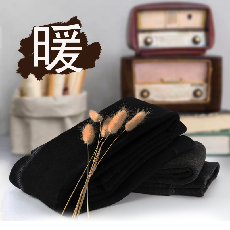 儿童加绒加厚秋冬保暖棉裤校服神器宝宝加绒打底裤中大童冬季内穿