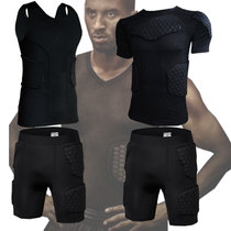 Honeycomb Basketball Anticollision Short Sleeves Inside Wearing Panty Tight Clothing Protective Vest Shorts Football Training Armor