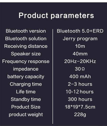 Wireless Headphones Bluetooth Headset Foldable Stereo 蓝牙耳 - 图2