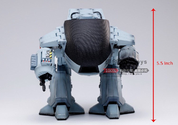 HIYA 海雅 1/18 3.75寸 机械战警 机器警察 ED-209 机甲 可动模型 - 图3