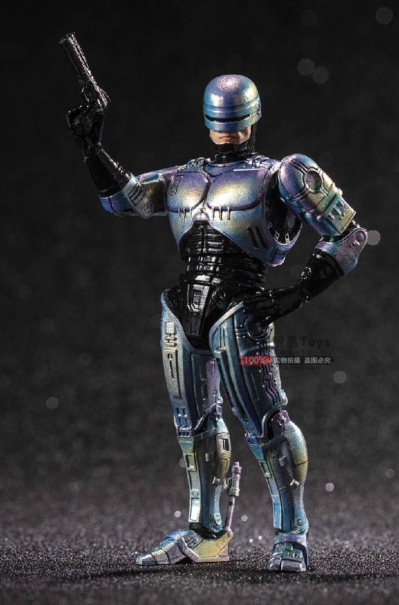 HIYA 海雅 1/18 3.75寸 机械战警 机器警察 ED-209 机甲 可动模型 - 图2