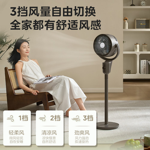 美的空气循环扇家用循环扇摇头台式两用循环风扇落地扇电风扇新款 - 图2