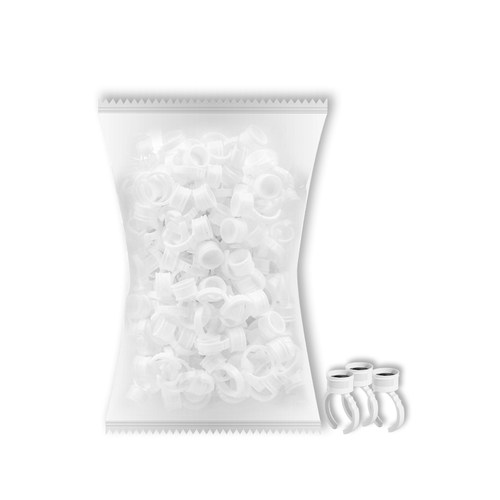 半永久纹绣色料杯指戒纹身纹眉海绵戒指杯一次性软硅胶工具用品 - 图3