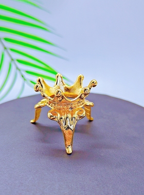 新款合金高角皇冠水晶球底座玻璃球支架小球底托