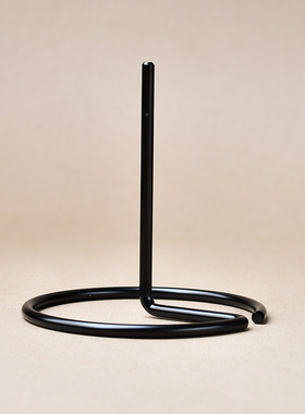 水晶原石矿石矿标紫晶簇支架底座铁艺摆件展示架跨境装饰品