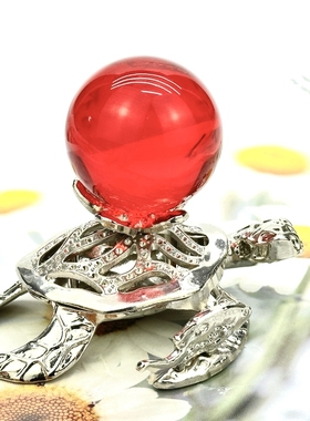 玻璃罩乌龟座摆件装饰