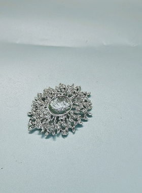 新款水晶球底座球托支架摆件装饰合金基座雪花造型金属工艺品