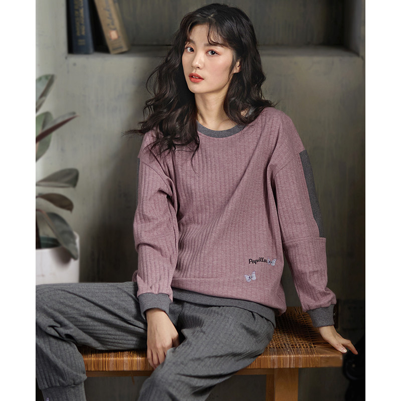 春秋款纯棉长袖2022年新款休闲睡衣 邦朵睡衣/家居服套装