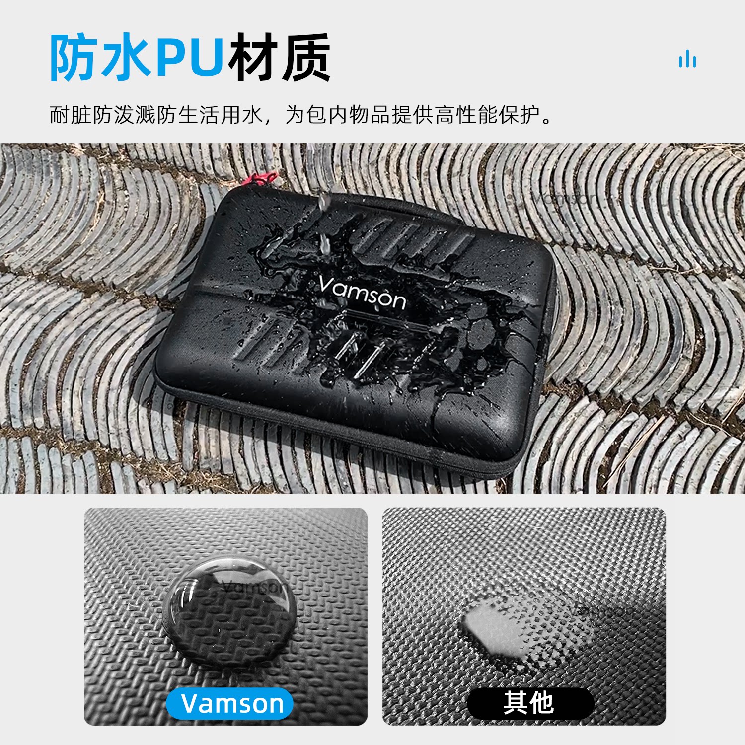 适用于Insta360X4X3AcePro Go3全景运动相机防水收纳包防摔耐磨盒 - 图1