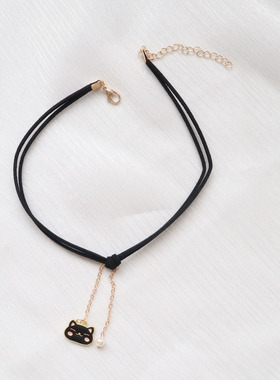 日系少女心可爱猫咪choke