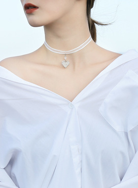 2024年新款脖子颈链女黑色项圈