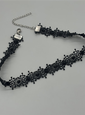 明星同款白色蕾丝choker项圈