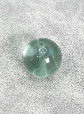 天然绿萤石圆珠散珠DIY配件