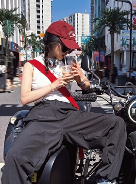 帽子女春夏韩版复古字母刺绣鸭舌帽户外运动出行防晒遮阳棒球帽男