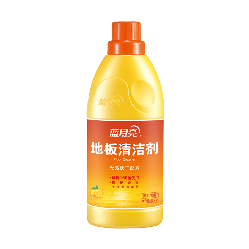 蓝月亮月亮小屋专卖店蓝月亮地板清洁剂强力去污瓷砖实木复合地板600g家用拖地正品0