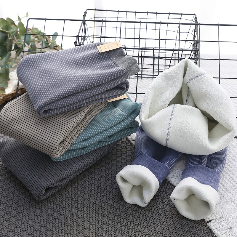 男童冬季德绒弹力保暖裤新款儿童条纹自发热秋裤中大童加厚打底裤,淘宝优惠券,粉丝福利购,淘宝优惠卷