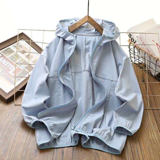 Sun protection clothing, UV protection, light skin clothing, hooded trendy