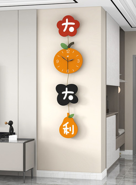 玄关钟表久久达新款简约现代