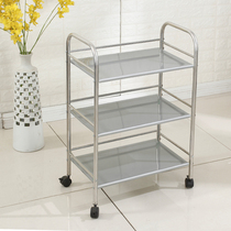 Stainless Steel Shelve Commercial Kitchen Fire Pot Shop Vegetable Dining Car Toilet Bathroom Beauty Fire Pot Tool Cart