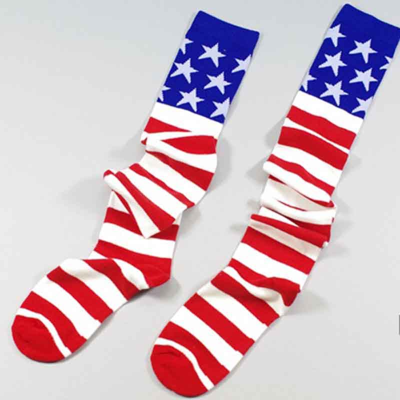 星星啦啦队ds演出长筒袜酒吧舞蹈队条纹过膝高筒袜女爵士舞表演袜,淘宝优惠券,粉丝福利购,淘宝优惠卷