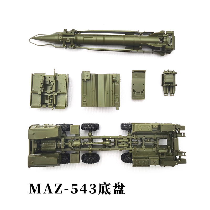 1/72前苏联飞毛腿导弹发射车正版4D拼装模型弹道导弹军事模型摆件