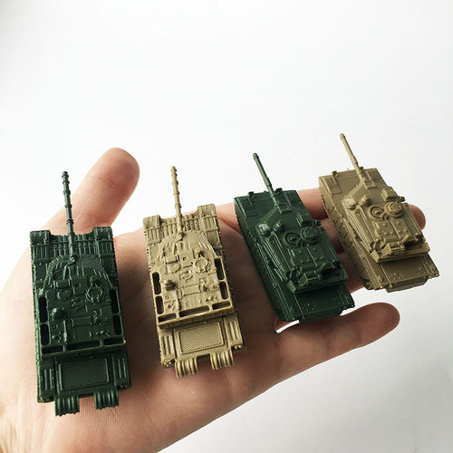 4D现代坦克模型1:144中国99式重型坦克成品美国M1A2沙盘摆件模型 - 图1