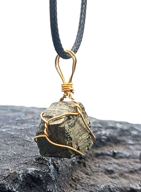 闪矿石项链黄铜矿愚人金石