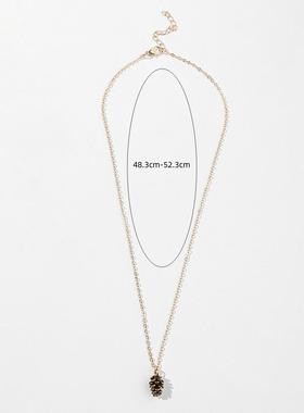 链条松果项饰吊坠锁骨链女耳饰