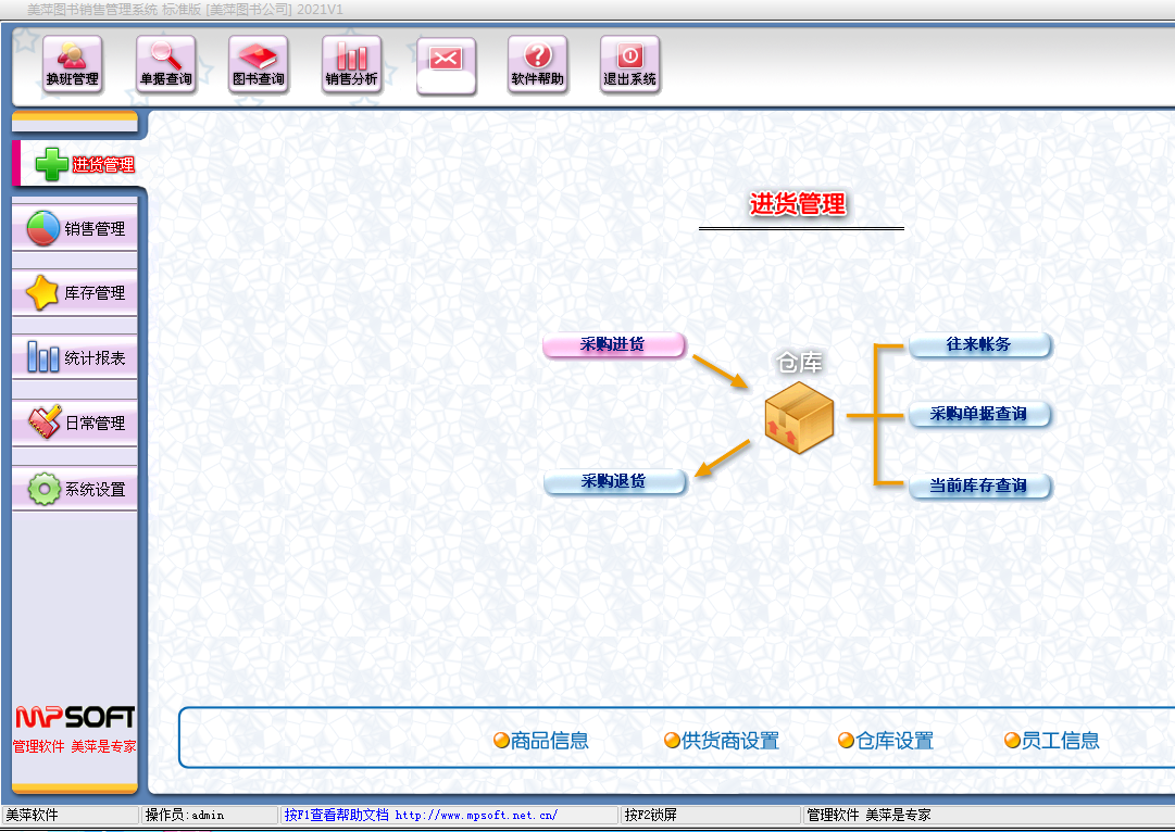 美萍图书销售管理系统绘本馆企业图书馆学校进销存会员收银软件 - 图1