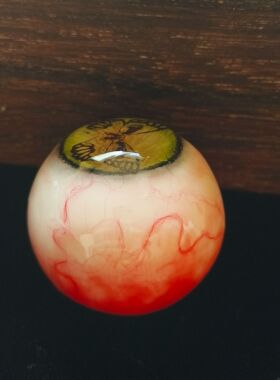 默认无链条无孔蝴蝶骷髅眼球眼珠血丝血腥血迹舞台道具包链挂件