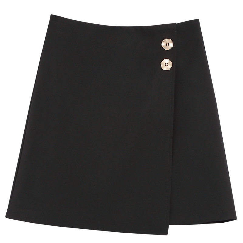 不规则秋季高腰a字裙2020半身裙 蔻戈半身裙