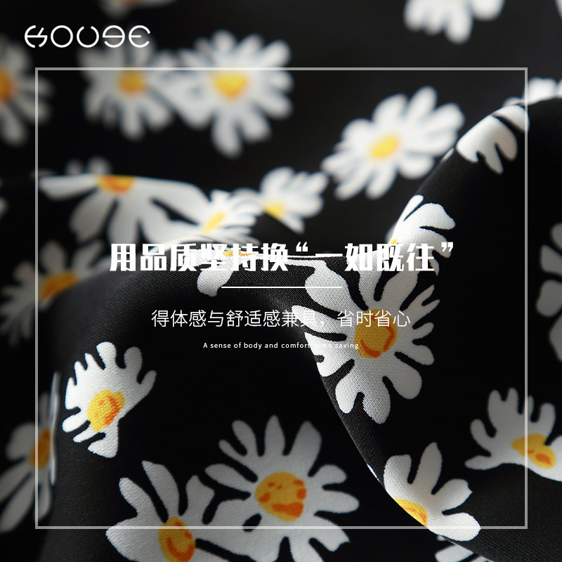 小雏菊五分裤夏季新款休闲碎花短裤 蔻戈休闲裤