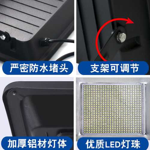 LED射灯户外防水室外家用工地用工程工作照明大灯超亮探照强光 - 图1