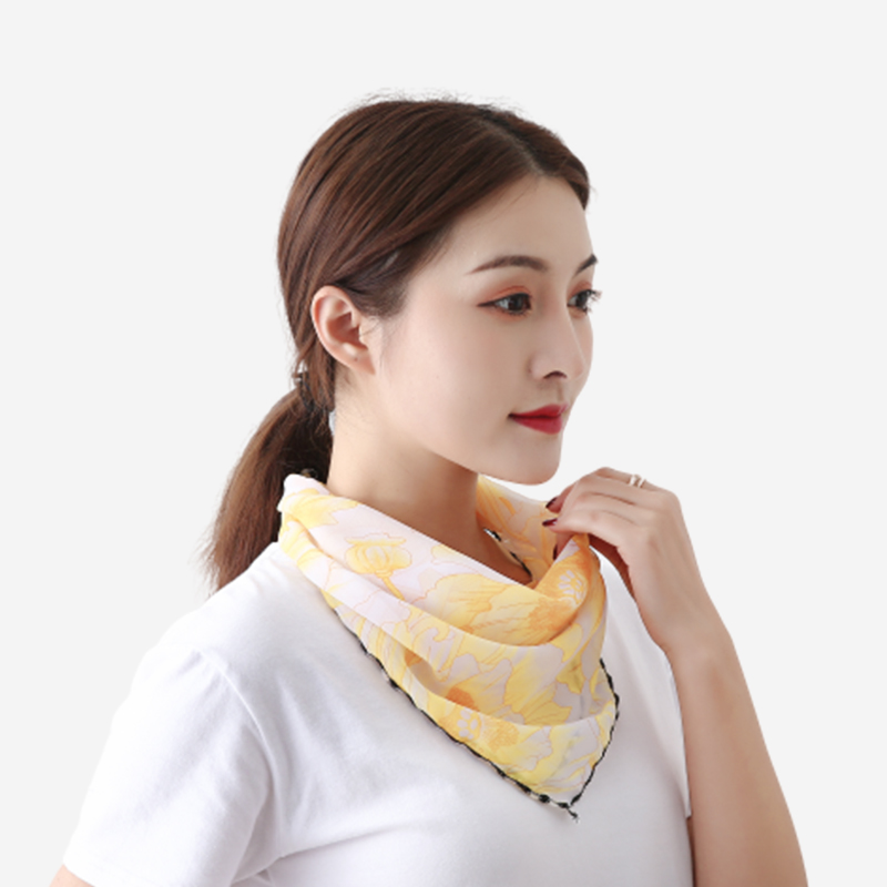 向朵旗舰店防晒三角丝巾护颈脖子口罩女夏季挂耳式围巾薄款春秋面纱遮脸面罩1