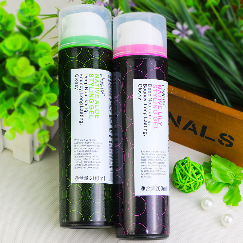 瑛派儿百合芦荟防损亮色润卷造型乳 enpir东润头发造型