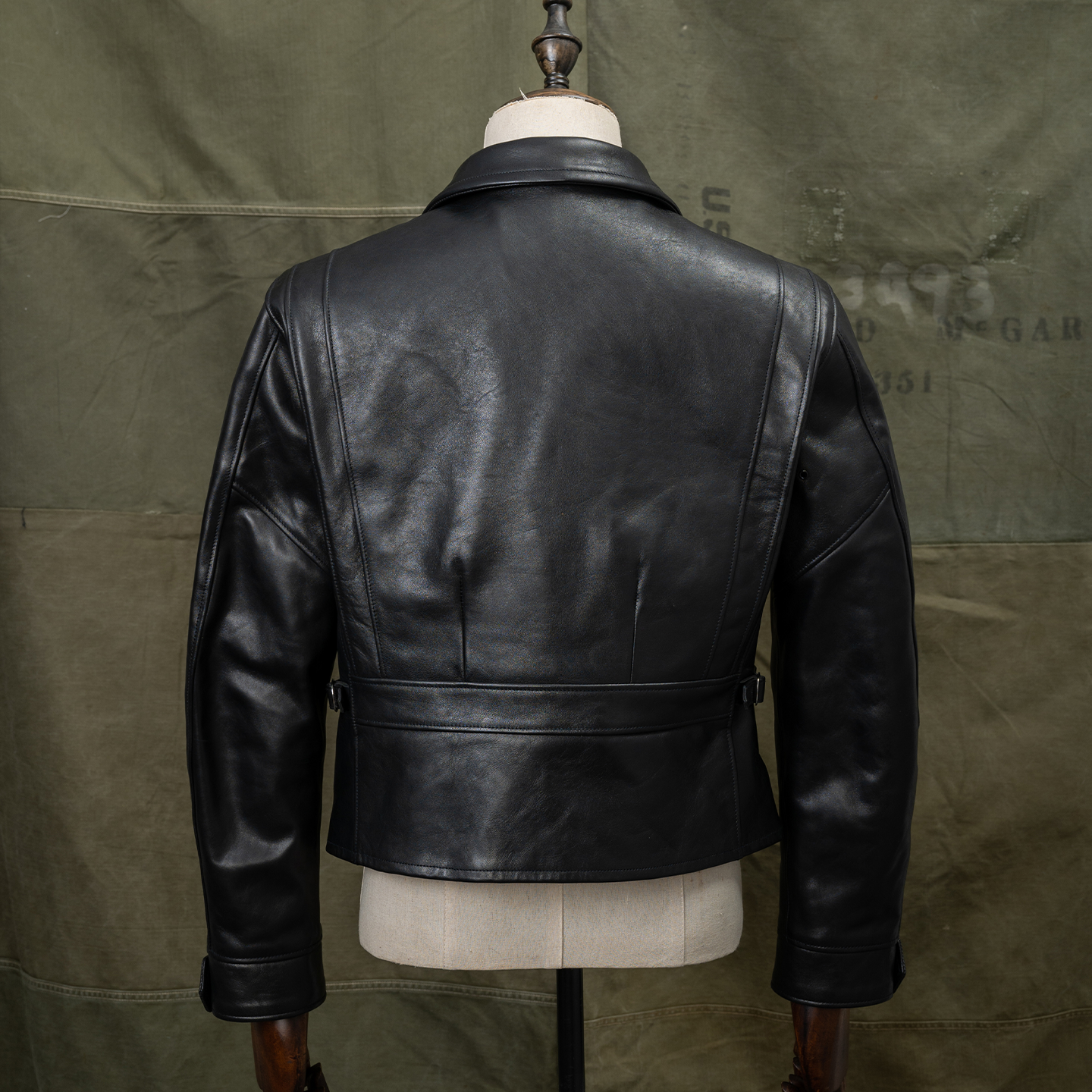 HDK海觉 762小木盒 7号全植全粒无涂马皮机车服 短宽版型TWC风 - 图2