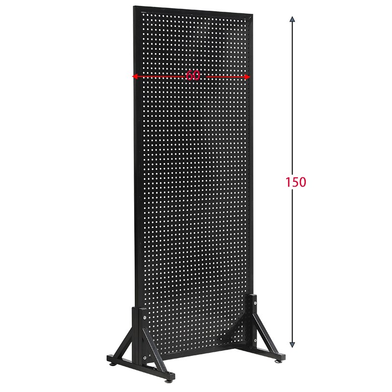 Floor-standing hole plate shelf accessories display rack multi-functional movable push and pull accessories hanger tool storage rack