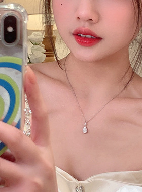 气质水滴项链女简约轻奢高级感
