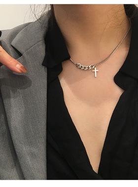 复古短款轻奢项链ins925