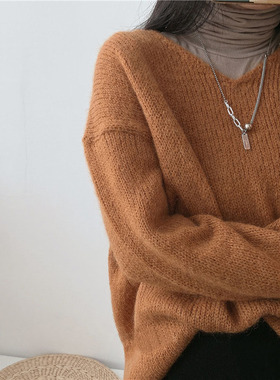 S925银复古字母方牌豆豆项链女简约长牌吊坠圆球长款泰银饰毛衣链