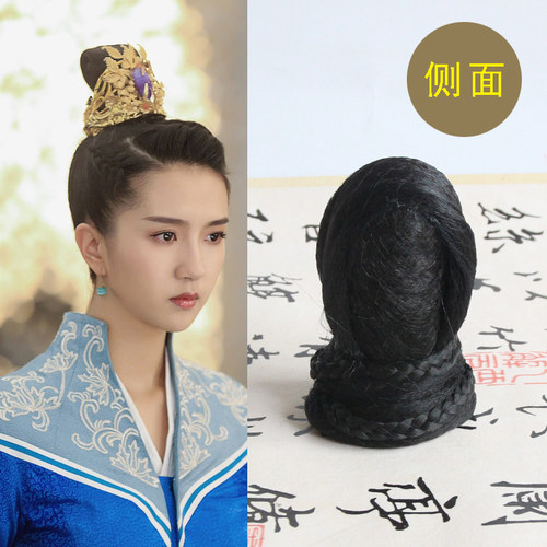 古装造型假发髻锦绣未央九公主拓跋迪女扮男装发饰娜扎择天记发包 - 图0