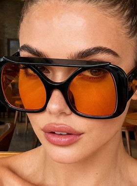 欧美跨境复古多边形太阳镜