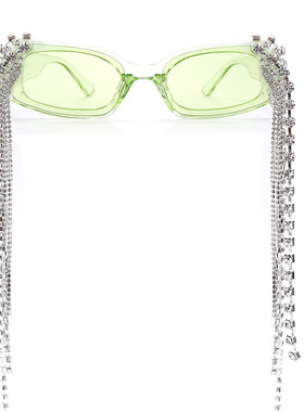 护目方形欧美男女水钻太阳镜