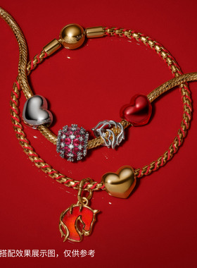 Pandora潘多拉小火马项链小红马金箔云纹设计马年新品