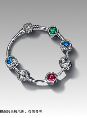 潘多拉蓝色项链套装清新海风