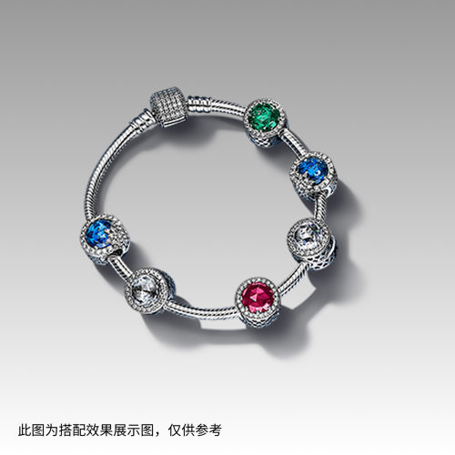 [七夕礼物]Pandora潘多拉樱桃的心项链套装粉红色精致时尚 - 图1
