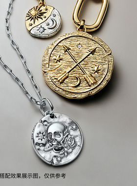 Pandora潘多拉秘境绮宇⼿链套组骷髅勋章个性时尚礼物