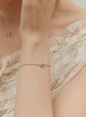 森吾一克拉彩色莫桑钻手链